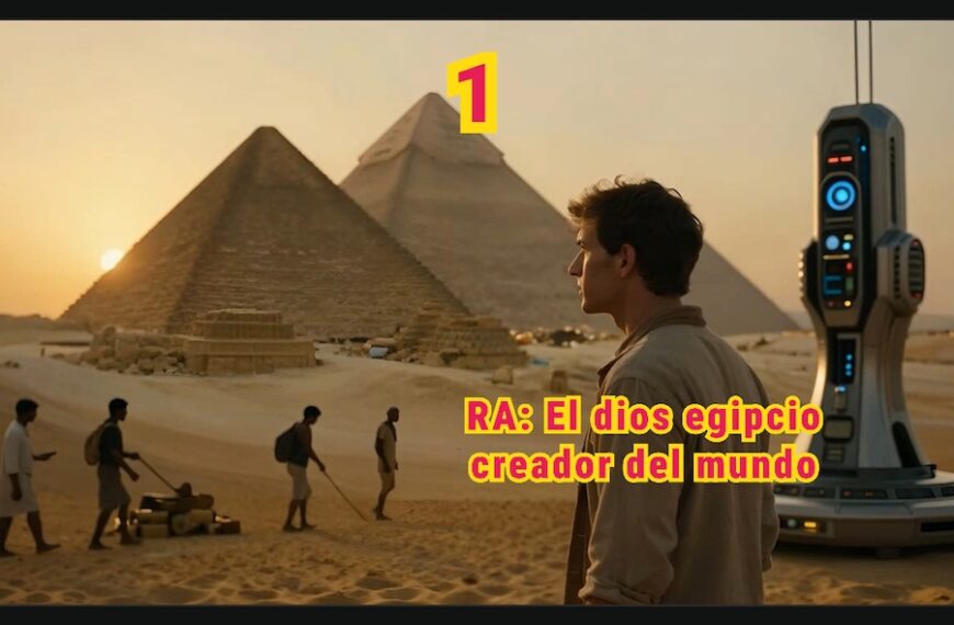 Máquina 1 me llevó a RA en el Tiempo, Ra, el Dios Egipcio Creador del Mundo